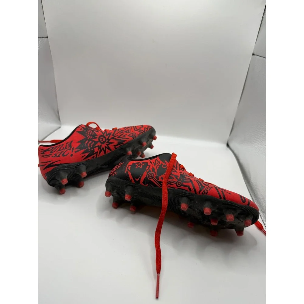 Puma Ultra Play Pulisic Youth Soccer Cleats Red Black Graphic 107500-01 Size 13Y